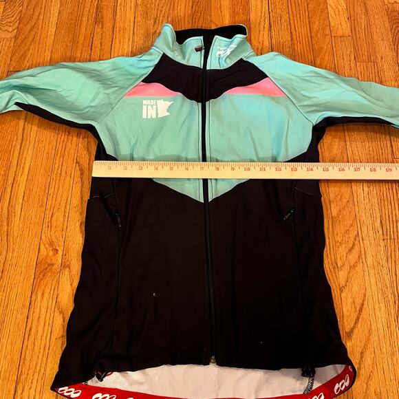 Podium Wear Jacket Womens XXS Team Performance Running Black Green - Picture 6 of 8